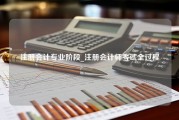 注册会计专业阶段_注册会计师考试全过程