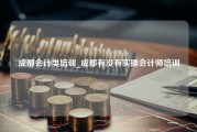 成都会计类培训_成都有没有实操会计师培训