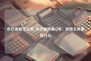 会计准则子公司_会计准则第41号，其他主体是指什么