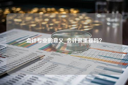 会计专业的意义_会计很重要吗？