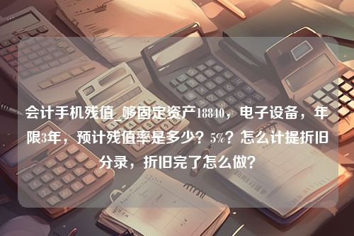 会计手机残值_够固定资产18840，电子设备，年限3年，预计残值率是多少？5%？怎么计提折旧分录，折旧完了怎么做？